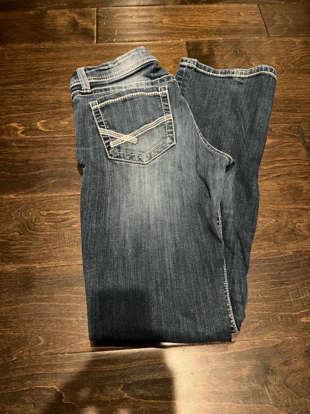 BKE Women's Dark Blue Bootcut Jeans